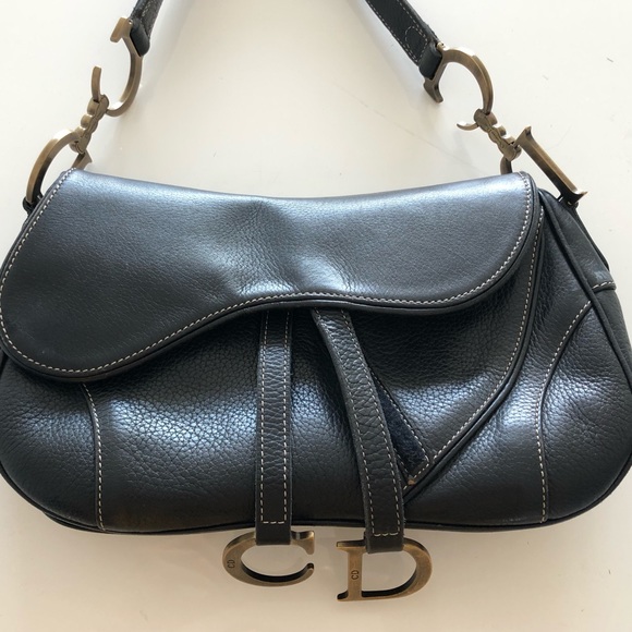 Christian Dior Calfskin Double Saddle Bag - Picture 2 of 7